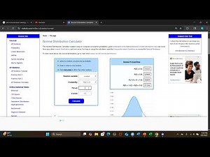 How to Use StatTrek's Online Normal Distribution Calculator