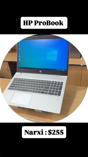 Noutbuk•Kompyuter•Namangan on Instagram: "Model : HP Probook | Ishlagan 💰Narxi : $255 👨‍💻 Chiroyli dizayn, Dasturlash sohasidagilar uchun,bugalter, smm, talaba va logistikaga bemalol ishlatishingiz mumkin🎁 Xarakteristika : AMD Ryzen 5-3500U 4 yader ( 8 patok) DDR4 8 gb m.2 nvme 128 gb + 500gb hdd Videokarta - AMD Radeon Graphics Ekran - 15'6 FHD Windows 11 Bepul o'rnatib beriladi 🔥 🛡Kafolat Tallon beriladi 🎁Telergam Nomidan xarid qilgan Xar bir mijoz uchun SICHQONCHA BONUS 🎁 📞: +9989021