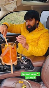 Lemon 🍋 Bacardi rum cocktail 🍸 #cocktail #bacardi #fruit