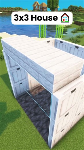 Minecraft 3x3 House 🏠 #shorts