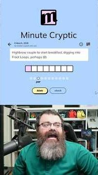 Minute Cryptic March 6th, 2026