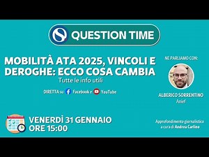 Mobilità ATA 2025, vincoli e deroghe: ecco cosa cambia. Tutte le info utili