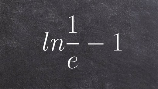 Pre-Calculus - How to Evaluate an Expression with a Natural Logarithms