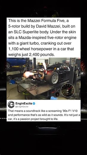 1,000+ WHP 5-Rotor - Mazzei Formula Five #car #f1