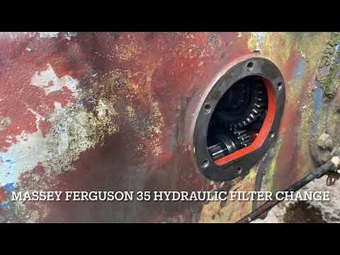 Massey Ferguson 35 Hydraulic Filter Change