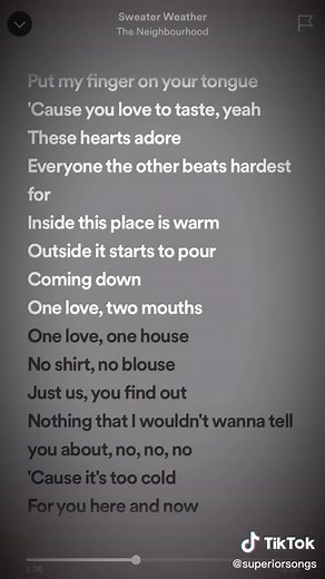 Too Cold for You Here - Sweater Weather Nightcore Lyrics