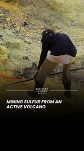 This is how sulfur is mined from an active volcano. #mining #volcano #minerals | Business Insider Africa