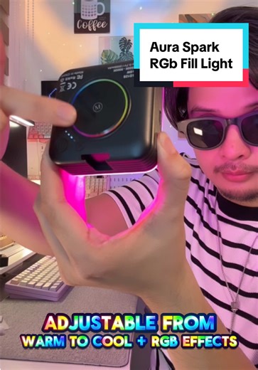 Aura Spark RGB Fill Light for Creative Projects