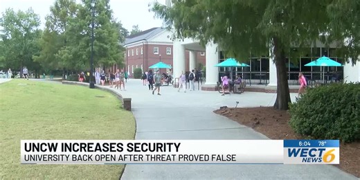UNCW increases security after potential threat proved false, campus opens for students