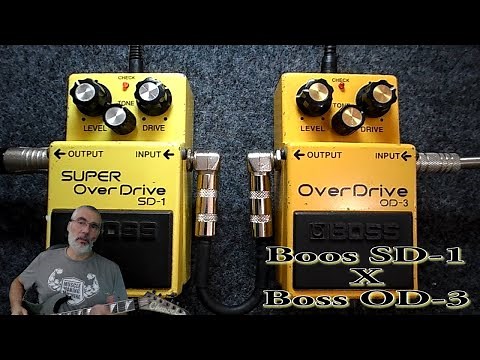 Comparativo Boss Super Overdrive SD1 x Boss Overdrive OD3