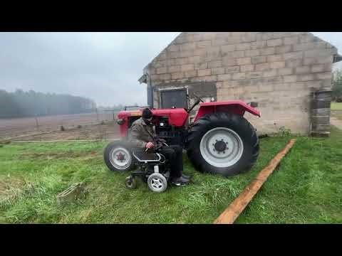 Zetor 50 Super and Krzysztof SUPER 50 in a wheelchair and repairs tractors, iron man.