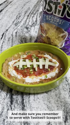 7.4K views · 47 reactions | Kick off your football watch parties with this cheesy Tostitos® Kickoff Dip! | Frito-Lay | Facebook