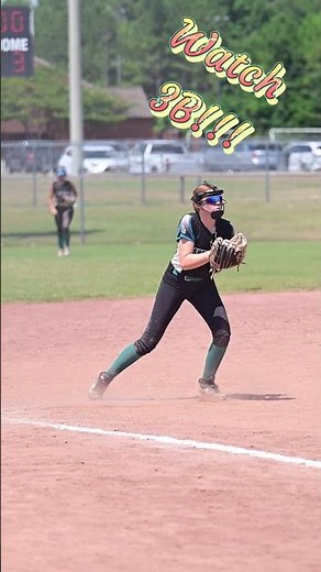 Smooth Moves at Third! 🔥 | Slow-Mo Softball Fielding Magic