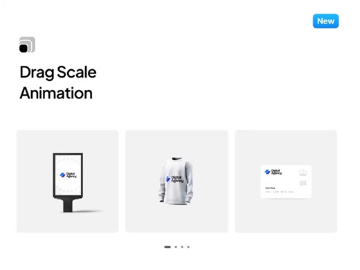 Carousel Drag Scale Animation