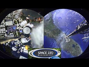 Space Elevator at Space 220 Restaurant in EPCOT - All Views from the "Stellarvator" From 4 Rides