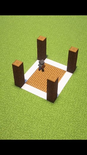 Survival House Minecraft Timelapse Build #minecraft #minecrafttutorial #minecraftbuilding | Traveler シ