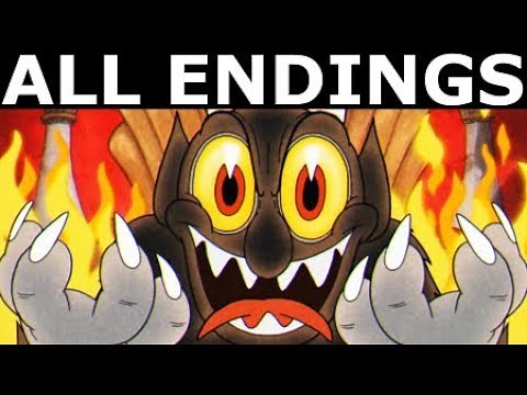 Cuphead ALL ENDINGS - Join The Devil Or Refuse The Devil's Offer (Bad & Good Ending + Final Boss)