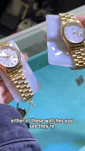 7.8K views · 161 reactions | Rolex presidentials have a wide variety of price ranges based on the movement and year of production. Price differs from whether its a non, single, or double quick movement depending on the year of production. In this short video i go ov~ | VVSJewelers | Facebook
