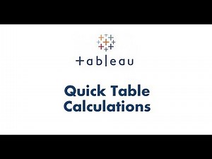 Tableau Tutorial 48 | Quick Table Calculations in Tableau