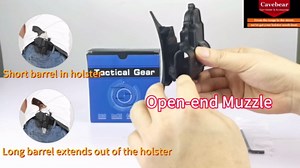 S&W J Frame Revolver OWB Paddle Holster - Fits 442 642 637 etc.All 38 Types of S&W Revolver J Frame Revolver - 360 Degree Adj.Cant,Fast Draw,Outside Waistband Carry (Right Hand)