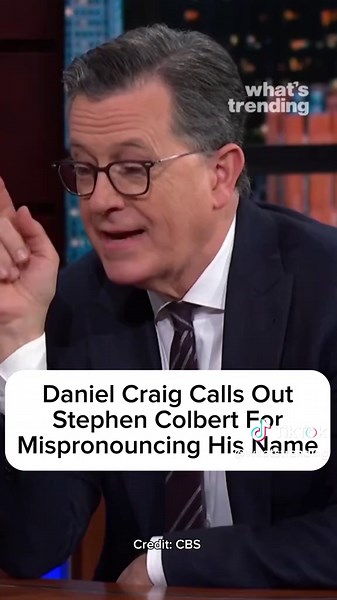 Daniel Craig Clarity on Name Pronunciation with Colbert