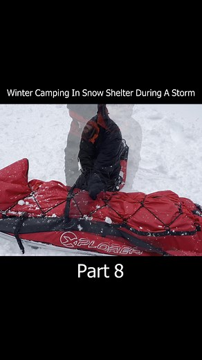 Full video available on YouTube! #hikecampclimb #camping #wintercamping #adventure #snowfort