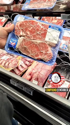 Walmart Locks Up Meat in Cages & Adds Mystery Flavors to Steak Shocking footage from an Oregon Walmart shows premium meats now trapped in metal security cages due to rampant theft — a sad sign of rising crime and economic hardship. But the real jaw-dropper? Shoppers discover "natural flavorings" added to plain sirloin steaks! Why tamper with real beef? In the US, over 3,000 hidden ingredients can lurk under that vague label. This shouldn't be the new normal in America — from locked groceries to 