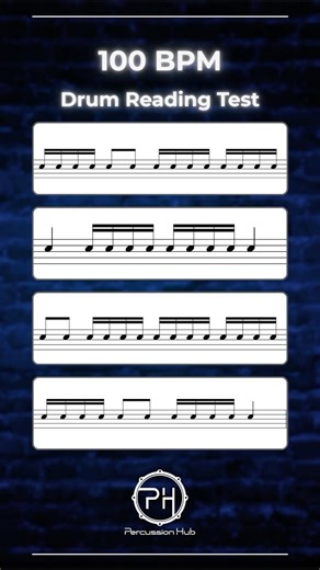 100 BPM Drum Reading Test | Performance Tempo Challenge | Read & Execute!