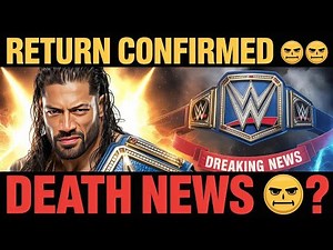 Roman Reigns Return Confirmed! 💥4️⃣ WWE Fans Shocked 😲 | The Tribal Chief Death News 2025