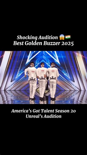 Unreal Dance Crew 🇮🇳 on Instagram: "We Received a Golden Buzzer at @agt ⭐️ We feel extremely fortunate to have received this opportunity to represent our country on one of the biggest stages in the world. We will keep moving forward with the same spirit and hard work. ♥️ This is Unreal From India 🇮🇳 . . . . . . . . . . . . . . . . #unrealcrew #dance #viral #india #americasgottalent agt reels foryou bestaudition IndianTalent"