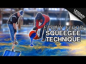 Squeegee Technique On Epoxy Floor | Leggari Training