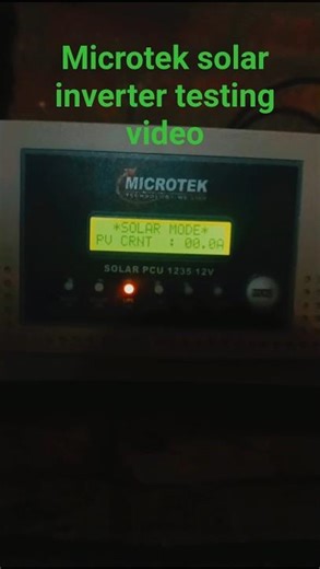 Microtek solar inverter 1235 testing #trending #video