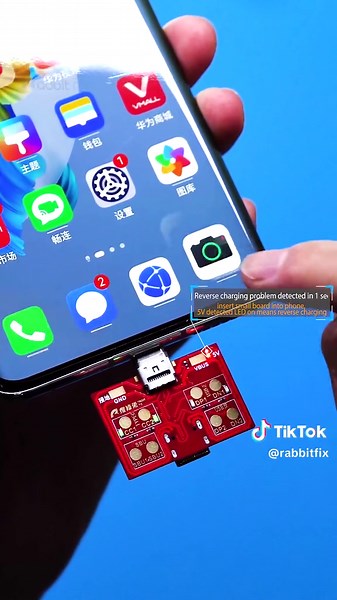 Android phone charging detection tool can determine charging faults through LED indicators. #repair #phonerepair #repairtools #fixtools