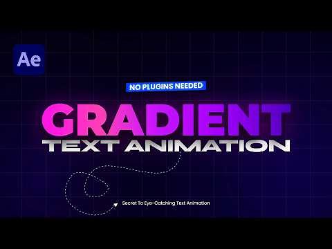 Create Colorful Gradient Text Animations | After Effects Tutorial 2025