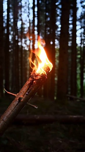 Survival Skills & Make Torch with Natural Materials in Forest #survival #outdoors #camping #bushcraft #survivalskills | Gettiz