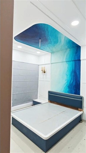 Transforming Bedrooms with Customized Ocean Wallpaper 🌊✨ #youtubeshorts #home #homedecor