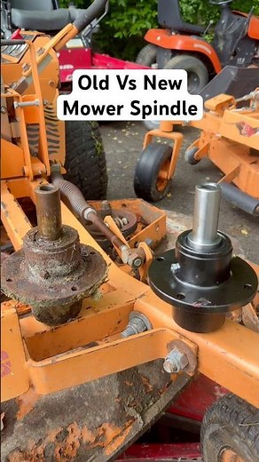 Easy lawn mower spindle upgrade! Blades spin smooth now! #mower #repair #fix #spindles #maintenance