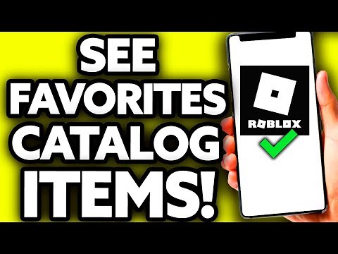 How To See Your Favorites Catalog Items on Roblox Mobile