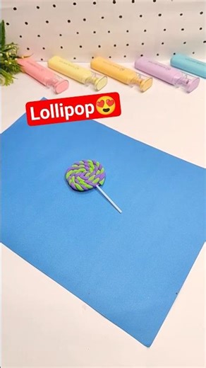 Easy DIY Clay Lollipop 🍭 | Satisfying Miniature Candy Craft | Cute Handmade Art