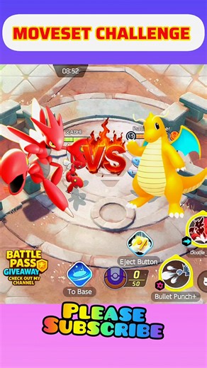 SCIZOR VS DRAGONITE 🔥| MOVESET COMPARISON | POKÉMON UNITE | #shorts #pokemonunite