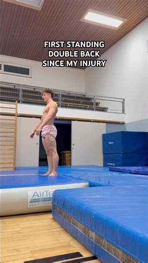 Standing Double Backflip Training ❤️