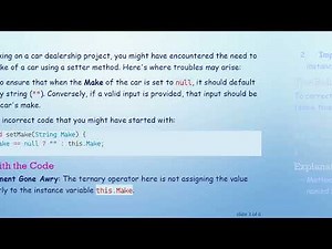 How to Effectively Check for null in Java Setters Using the Ternary Operator
