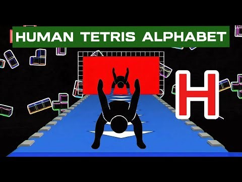 HUMAN TETRIS | IMMERSIVE INTERACTIVE WARM-UP #3 | ALPHABET MODE