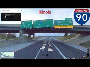 Interstate 90 - Illinois westbound