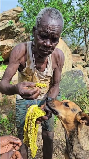 Hadzabe Village Food ASMR | Real Tribal Eating #shorts #food #asmr #tribe