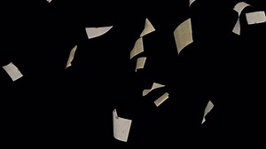 Vintage Falling Paper Documents Overlay Animation