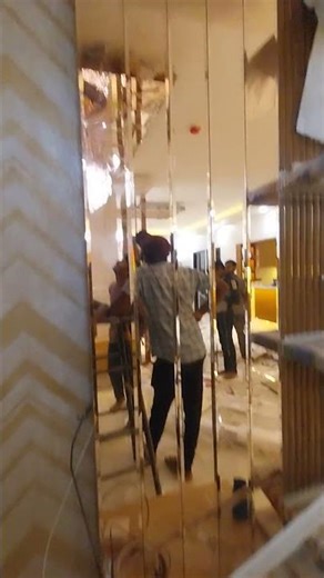 Glass LED Mirror Installation | Home Decor Short Video 🥰