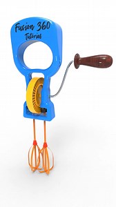 Egg Beater. #3ddesign #productdesign #automation #machine #mechanism #engineering #mechanical #mechanic #tecnology | Breno Cruz