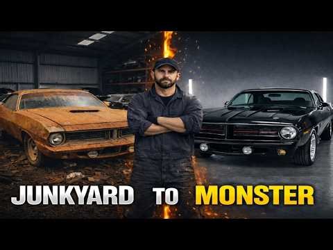 Abandoned 1971 Plymouth Barracuda Restoration — From Junkyard to Muscle Car Monster