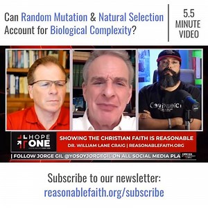 Dr. Craig and Dr. Frank Turek discuss key questions about evolution! Can Random Mutation & Natural Selection Account for Biological Complexity? #Apologetics #Evolution | Reasonable Faith